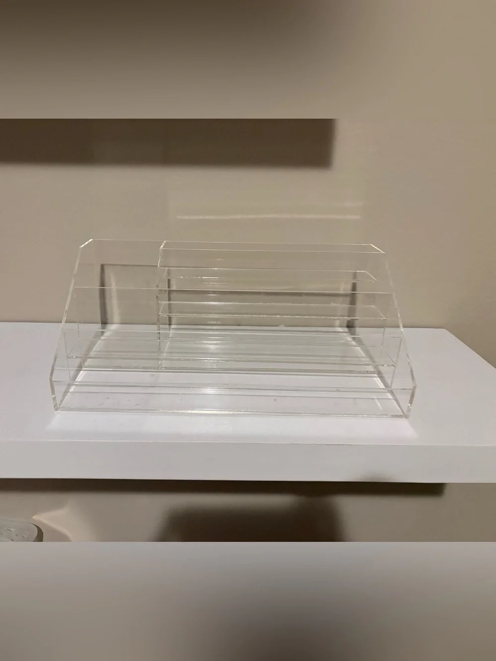 Clear Acrylic Tiered Display Stand - Transparent